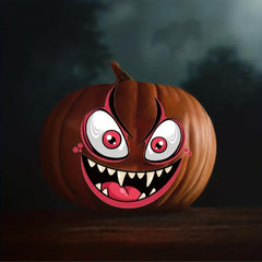 2pcs Halloween DIY Emoticon Stickers Pumpkin Ghost Face