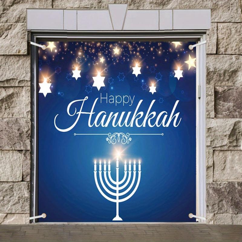 Hanukkah Single Garage Door Banner Decoration