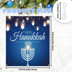 Hanukkah Single Garage Door Banner Decoration