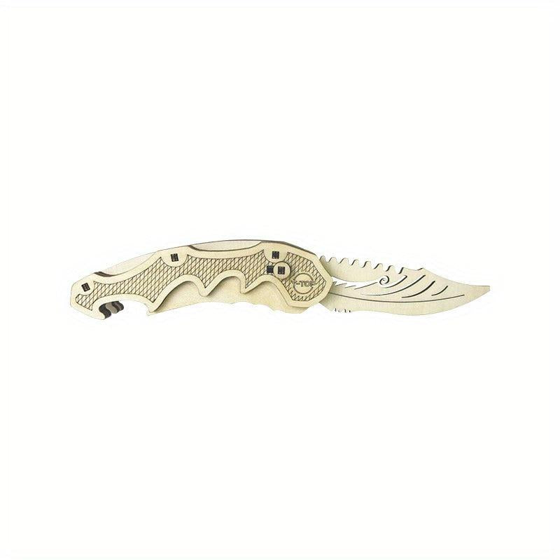 Wooden Assembled Toy Butterfly Folding Claw Stereo Puzzle Model