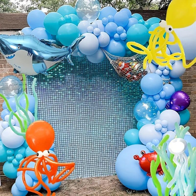101pcs Ocean Animal Theme Balloons Set for Birthday Party Decoration Supplies