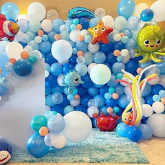 101pcs Ocean Animal Theme Balloons Set for Birthday Party Decoration Supplies