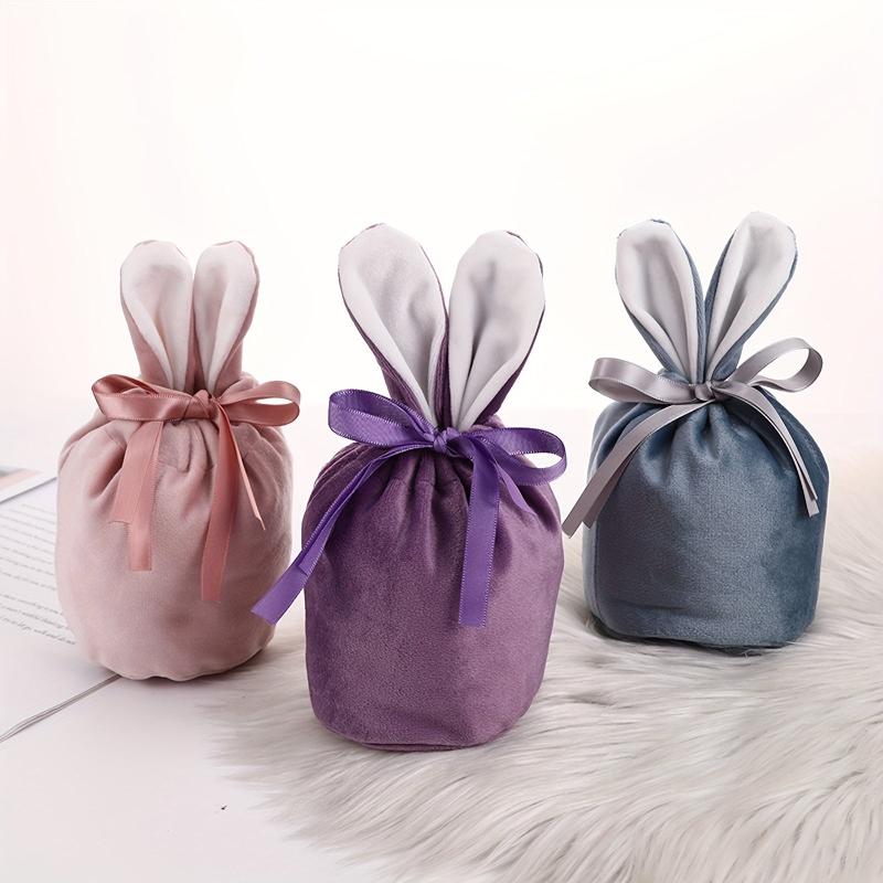 Rabbit Ears Velvet Gift Bag for Party Candy and Wedding Candy