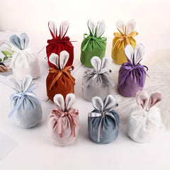 Rabbit Ears Velvet Gift Bag for Party Candy and Wedding Candy