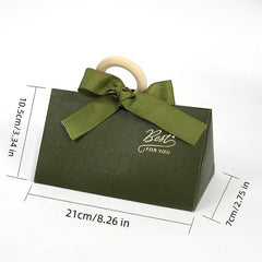 10pcs Triangle Wedding Favor Box Chocolate Candy Bag