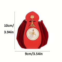 Velvet Gift Bags Round Bottom Drawstring Pouch Pearl Charm Jewelry Organizer