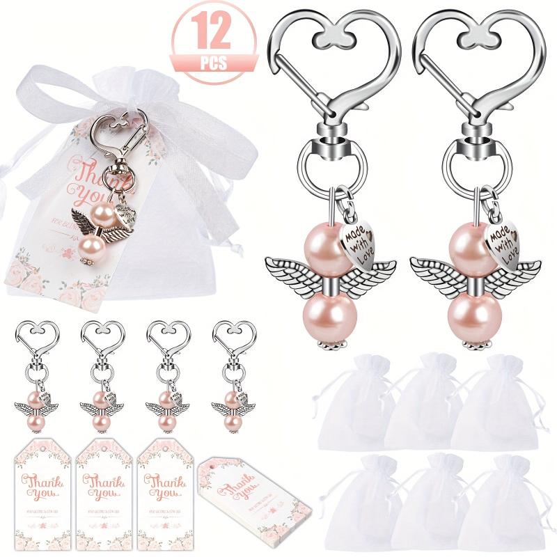 12pcs Baby Angel Keychain Gift Set with Thank You Card