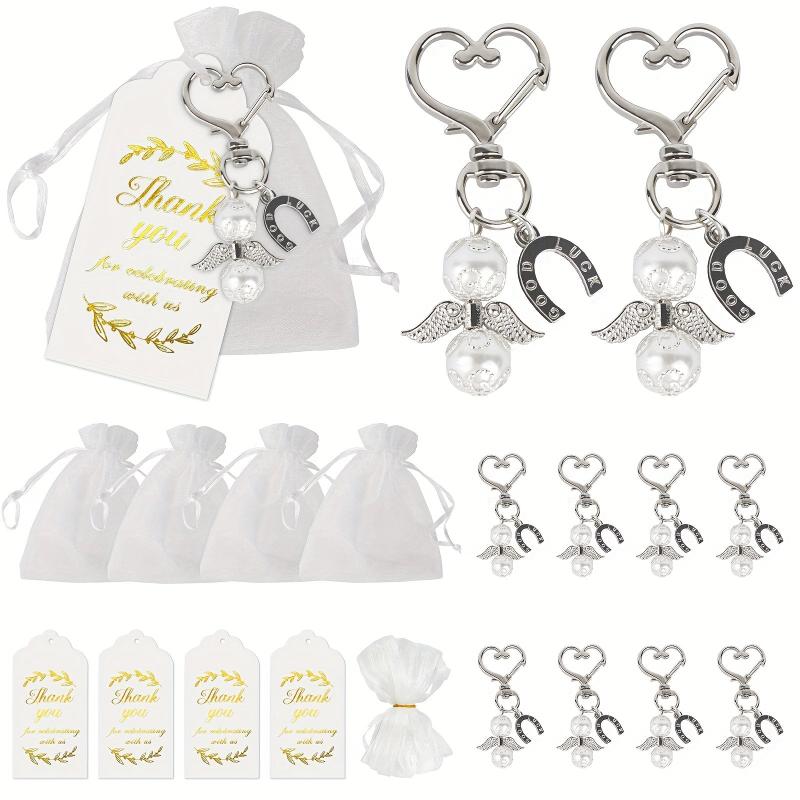 12pcs Baby Angel Keychain Gift Set with Thank You Card