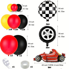 Race Car Balloons Birthday Party Supplies Arch Garland Kit