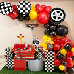 Race Car Balloons Birthday Party Supplies Arch Garland Kit
