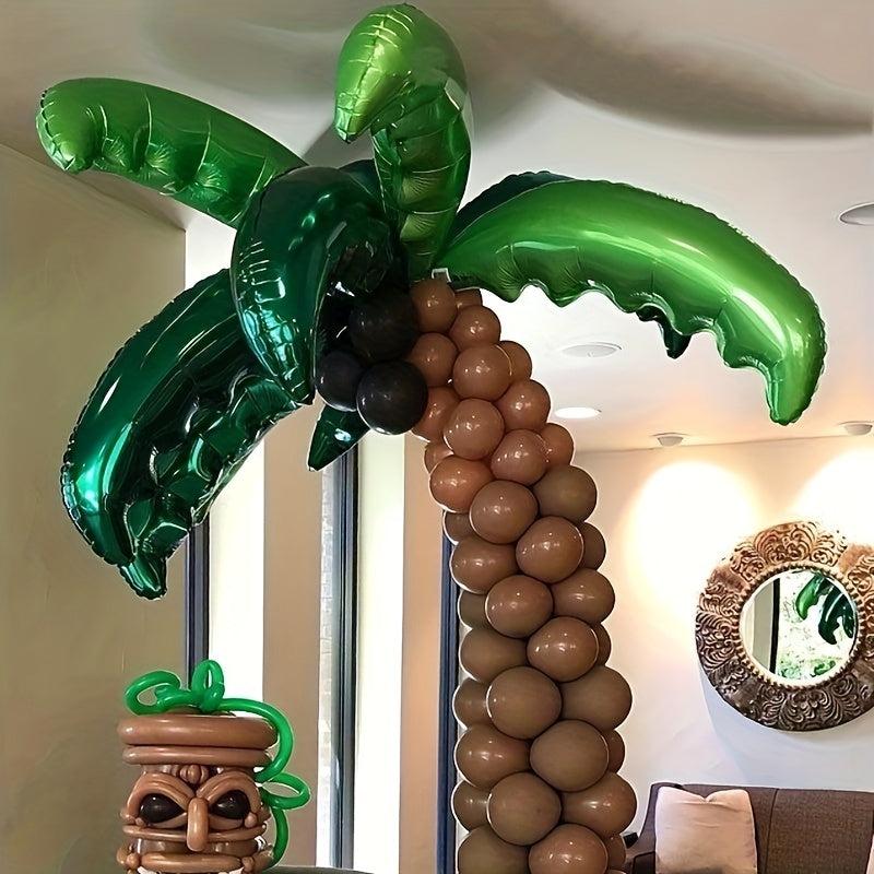 3pcs Coconut Leaf Balloon Summer Party Decoration Hawaiian Style Photo Props