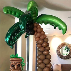 3pcs Coconut Leaf Balloon Summer Party Decoration Hawaiian Style Photo Props