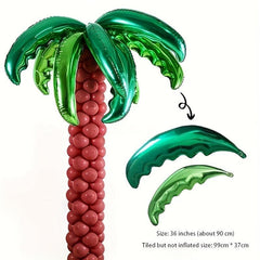 3pcs Coconut Leaf Balloon Summer Party Decoration Hawaiian Style Photo Props