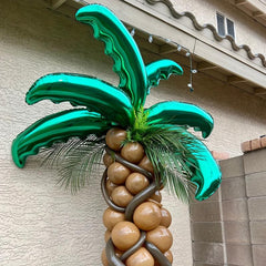 3pcs Coconut Leaf Balloon Summer Party Decoration Hawaiian Style Photo Props