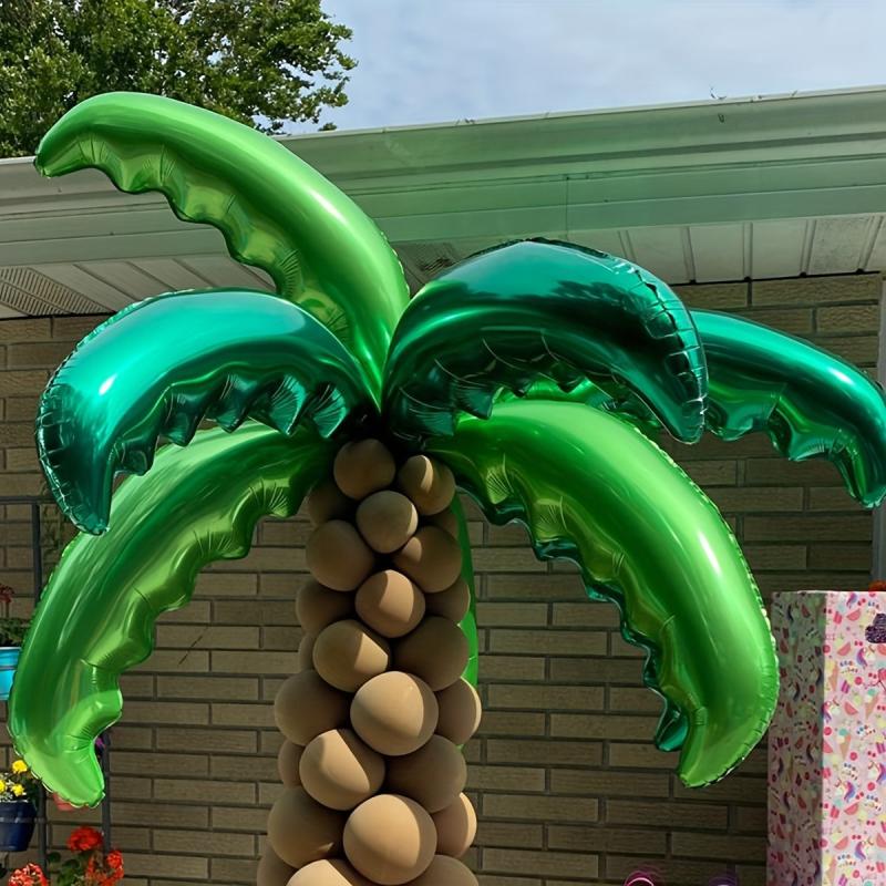 3pcs Coconut Leaf Balloon Summer Party Decoration Hawaiian Style Photo Props