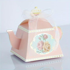25pcs Teapot Box Party Supplies Gift Candy Box Wedding Decor Birthday Decor