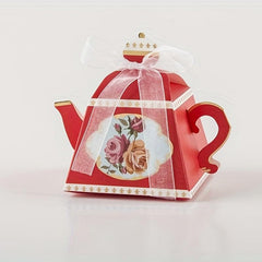 25pcs Teapot Box Party Supplies Gift Candy Box Wedding Decor Birthday Decor