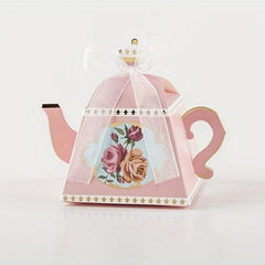 25pcs Teapot Box Party Supplies Gift Candy Box Wedding Decor Birthday Decor