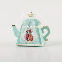 25pcs Teapot Box Party Supplies Gift Candy Box Wedding Decor Birthday Decor