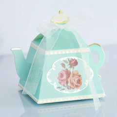 25pcs Teapot Box Party Supplies Gift Candy Box Wedding Decor Birthday Decor