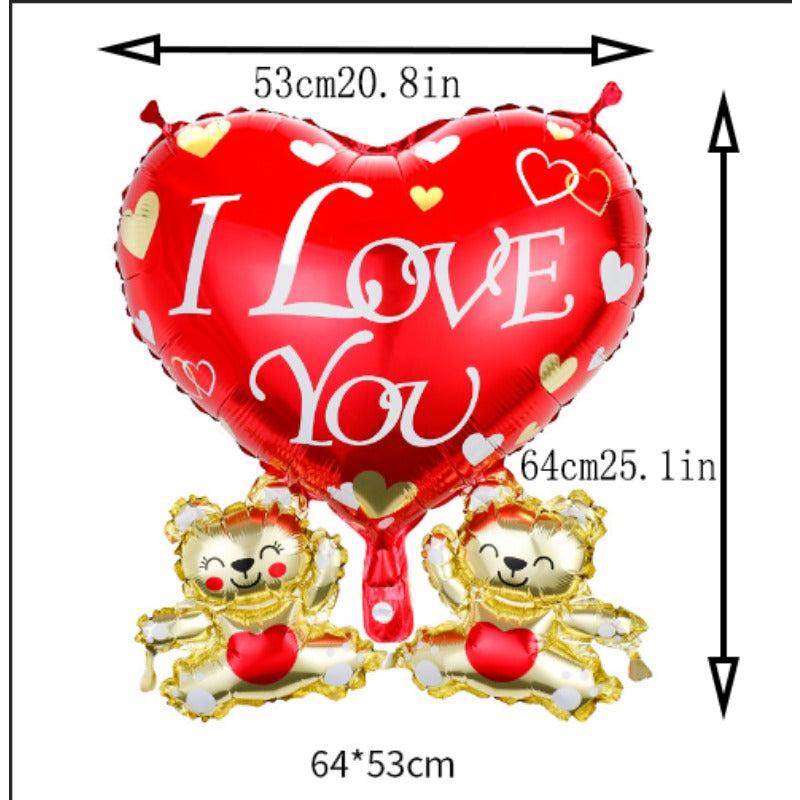 Love You Heart String Balloon Wedding Birthday Party Decor