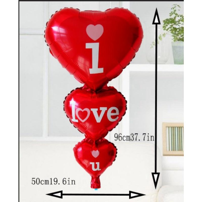Love You Heart String Balloon Wedding Birthday Party Decor