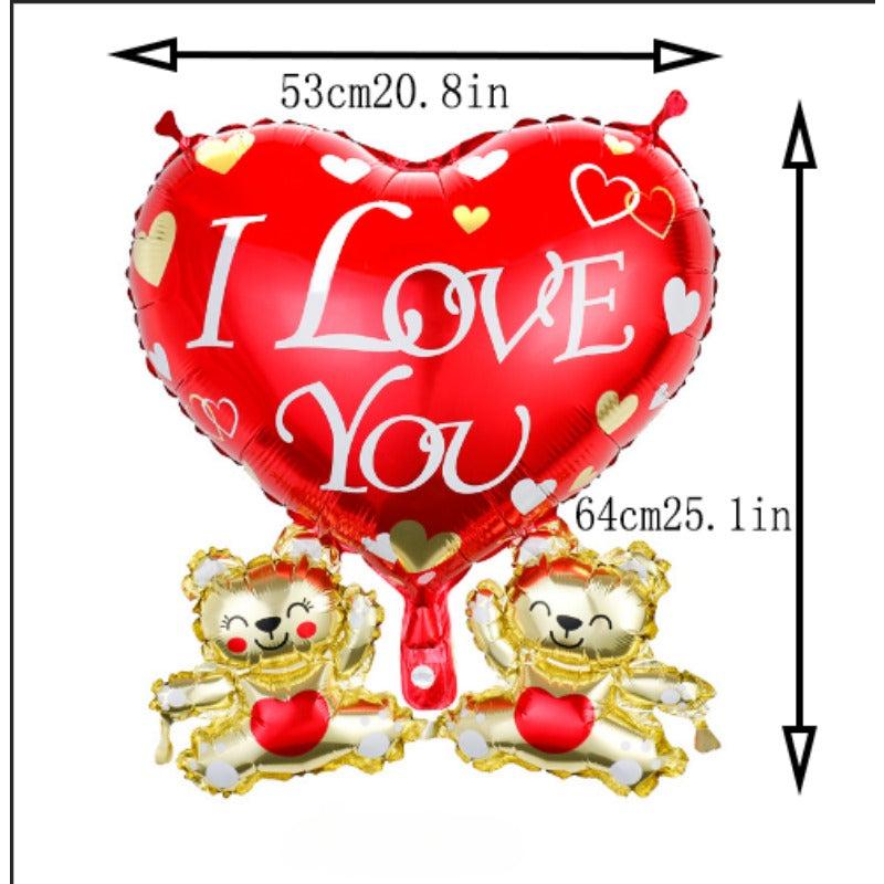 Love You Heart String Balloon Wedding Birthday Party Decor