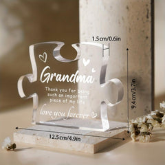 Acrylic Puzzle Plaque Thank You Desk Decorations