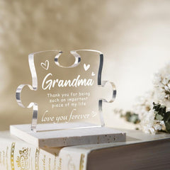 Acrylic Puzzle Plaque Thank You Desk Decorations