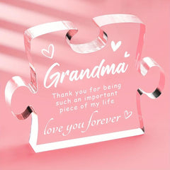 Acrylic Puzzle Plaque Thank You Desk Decorations