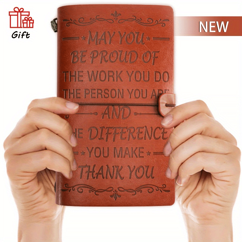 Unique Leather Journal for Women Men Employees