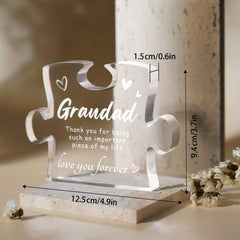 Acrylic Puzzle Plaque Thank You For Coworkers Desk Decorations