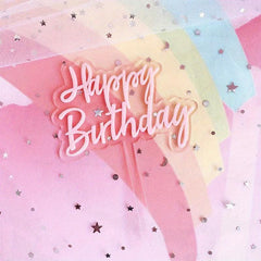 Colorful Double Layer Cake Decoration Topper