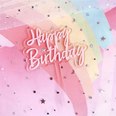 Colorful Double Layer Cake Decoration Topper