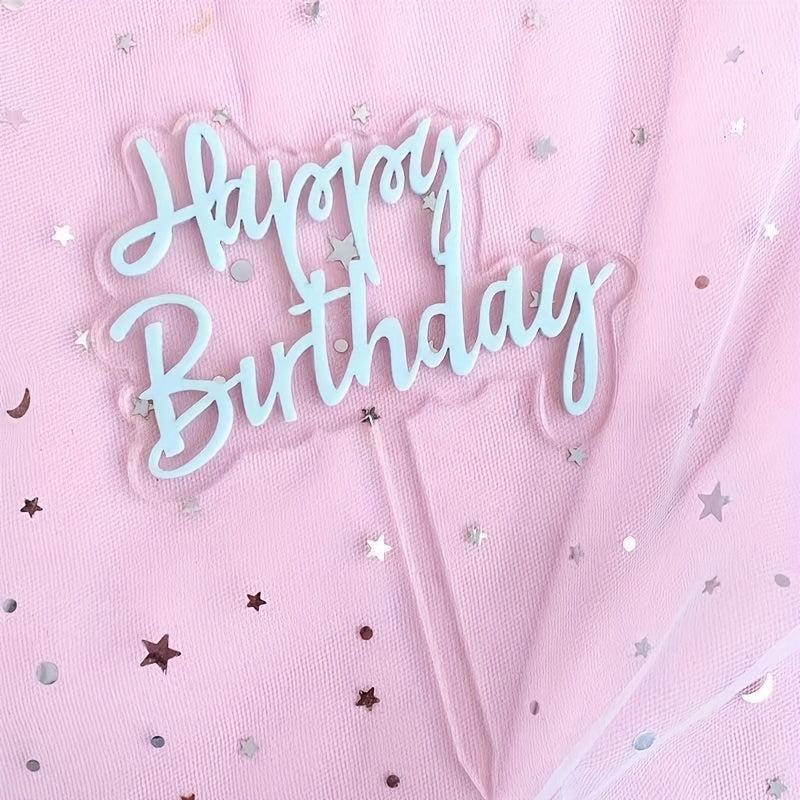 Colorful Double Layer Cake Decoration Topper