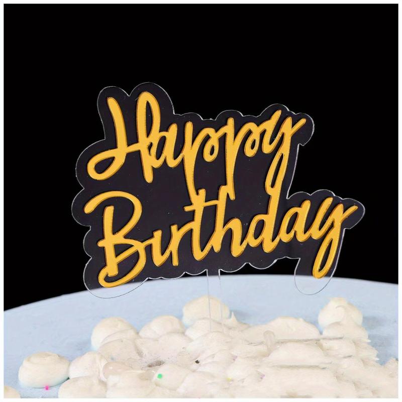 Colorful Double Layer Cake Decoration Topper