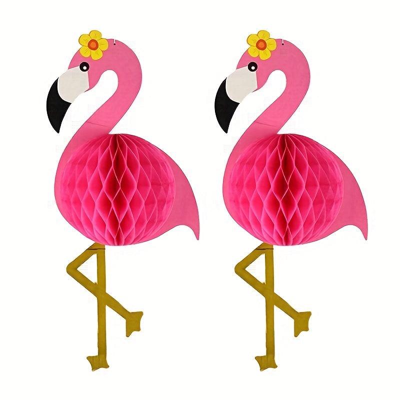 Flamingo Honeycomb Hanging Decorations 55 88 Cm Girls Birthday