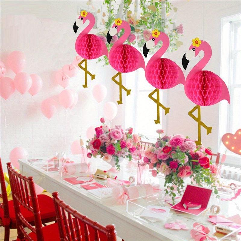 Flamingo Honeycomb Hanging Decorations 55 88 Cm Girls Birthday