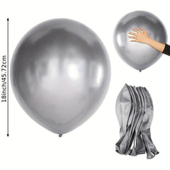 2pcs Silvery Big Balloon 45 72 cm for Party Wedding Birthday Decor