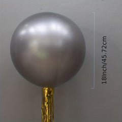 2pcs Silvery Big Balloon 45 72 cm for Party Wedding Birthday Decor