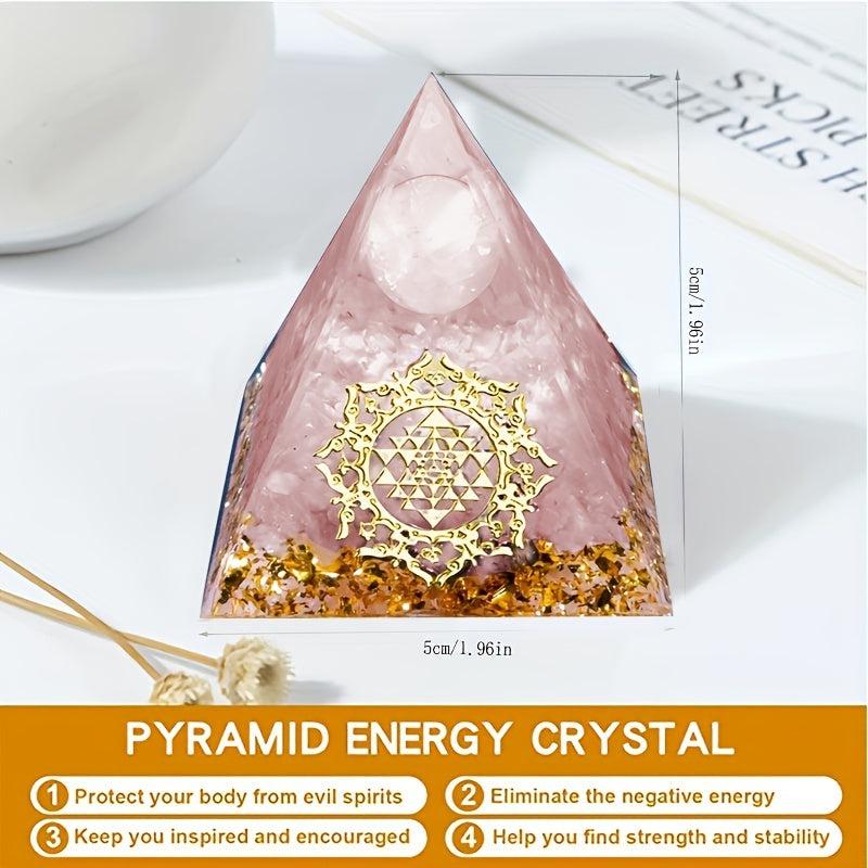 Amethyst Orgone Pyramid Energy Healing Chakra Reiki Meditation