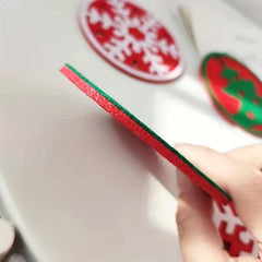 10pcs Christmas Tableware Coaster Felt Coaster Christmas Decorations Navidad