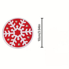 10pcs Christmas Tableware Coaster Felt Coaster Christmas Decorations Navidad