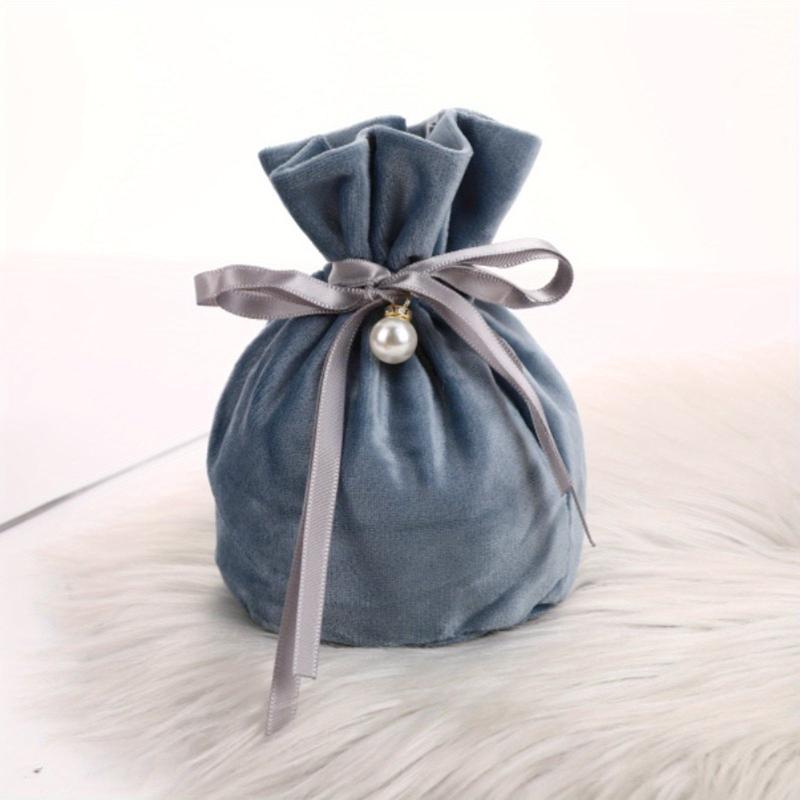 1pc Pearl Velvet Goodie Bag Fairy Bunch Pocket Wedding Goody Box