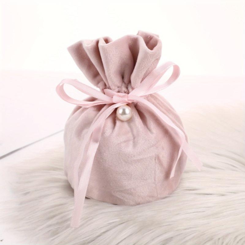 1pc Pearl Velvet Goodie Bag Fairy Bunch Pocket Wedding Goody Box