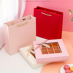 Chocolate Birthday Packaging Box with Transparent Window