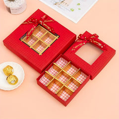 Chocolate Birthday Packaging Box with Transparent Window