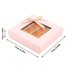 Chocolate Birthday Packaging Box with Transparent Window