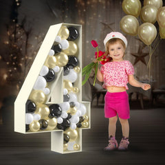 1pc Number Balloon Frame Box - Party Wedding Number Frame