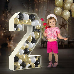 1pc Number Balloon Frame Box - Party Wedding Number Frame